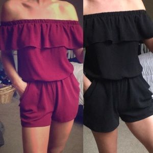 BUNDLE: Sleeveless rompers with pockets